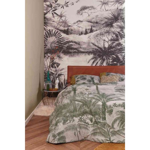 Tour Du Monde At Home Cotton Sand Quilt Cover Sets   Queen