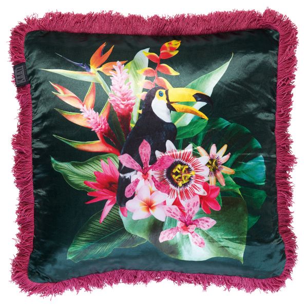 Jungle Fever Pink Filled Cushion