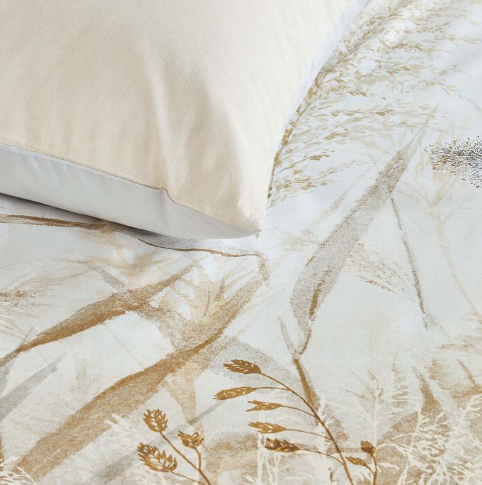 Florine Cotton Percale Sand Quilt Cover Sets   King