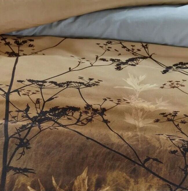 Brown Cotton Sateen Brown Quilt Cover Sets   King