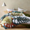 Monstera Digital Printed 3 Piece Comforter Set   Queen