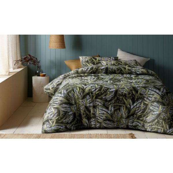 Styx Washed Cotton Printed 3 Piece Comforter Set   Queen