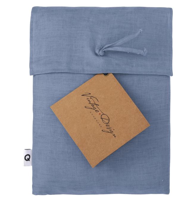 Hemp Quilt Sky Blue Cover   King