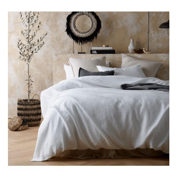 Hemp White Quilt Cover   Queen