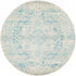 Evoke 253 White Blue Round   -200X200CM - ROUND