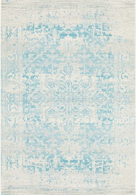 Evoke 253 White Blue   -290X200CM - RECTANGLE