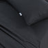 100% Egyptian Cotton Vintage Washed 500TC Charcoal Single Bed Sheets Set