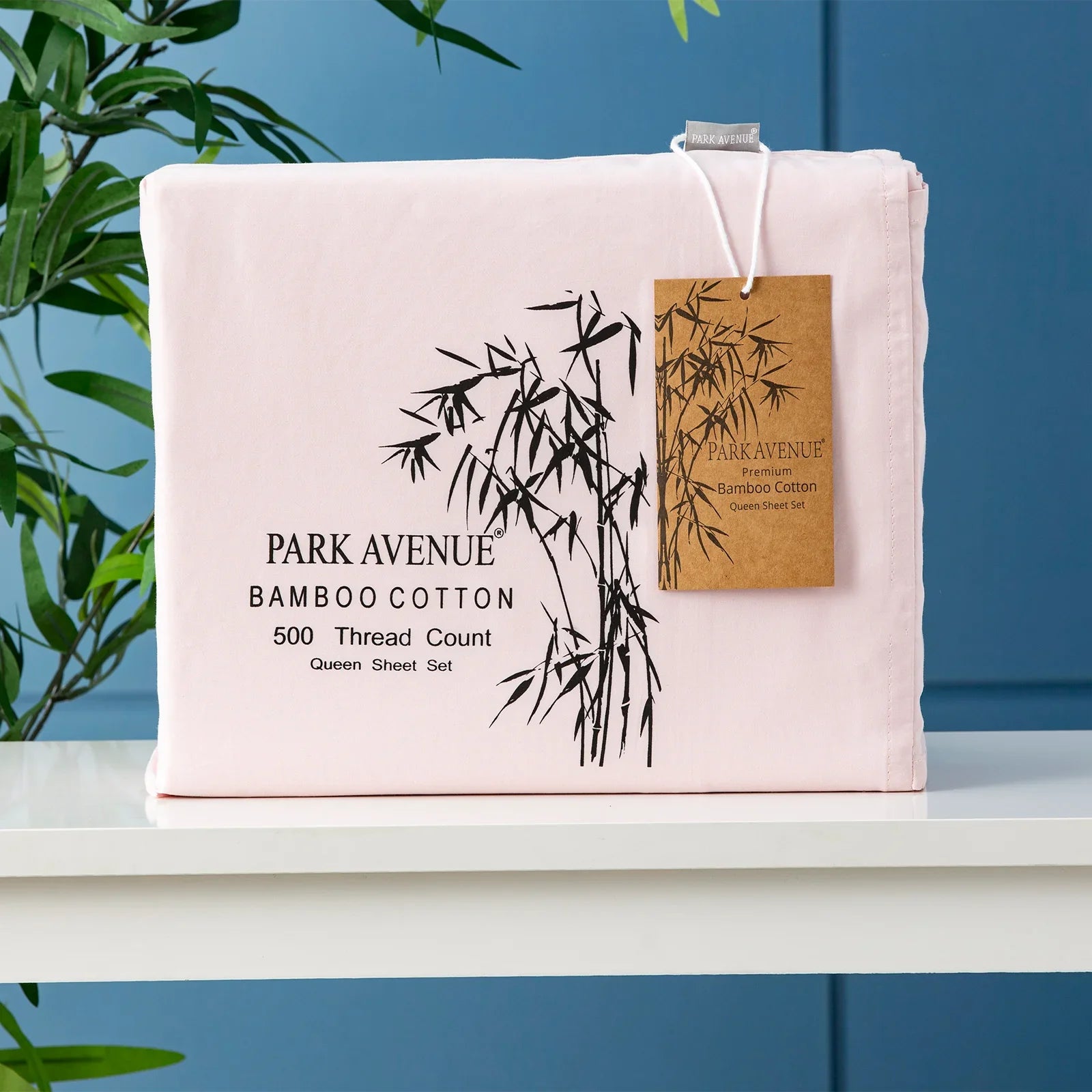 Bamboo Cotton 500 Thread Count Peach Sheet Sets by  Queen