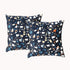 Terazzo Twin Pack Poly Velvet Printed Cushion by