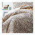 175 GSM Egyptian cotton Flannelette Snow Leopard Single Quilt Cover Set
