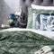 Medallion Sage Cotton Vintage Washed Tufted King Quilt Cover set by Park Avenue