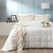Checks 500 TC Cotton Jacquard White Comforter Set   King
