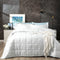 Binary 500 TC Cotton Jacquard White Comforter Set   King