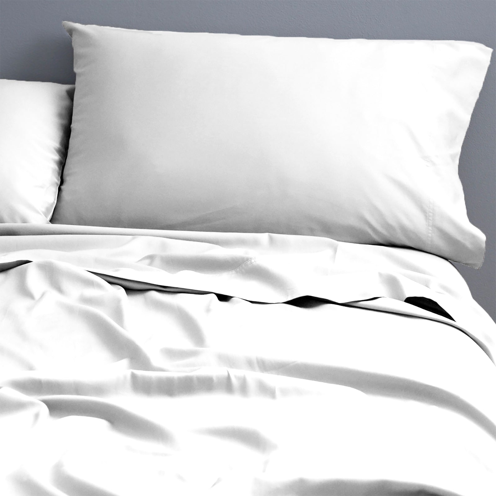 Natural Cotton 500 Thread Count White Sheet Set by  Queen