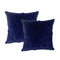 Trova Ink Twin Pack Cotton Velvet Cushion Polyester Filled by