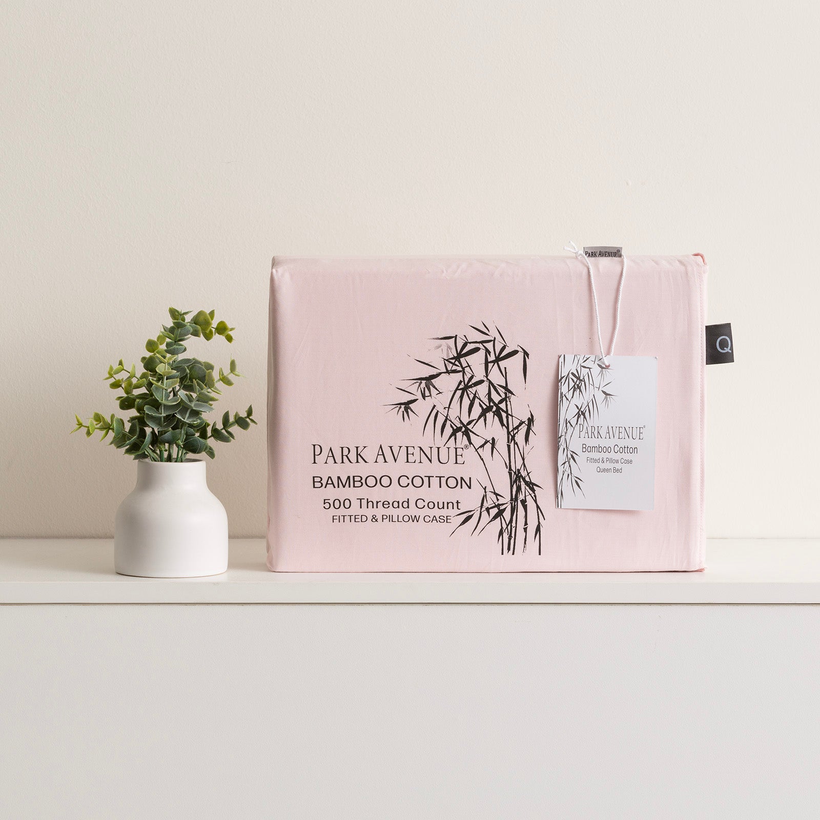 500 Thread Count Peach Bamboo Cotton Super King Combo Set