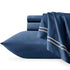 Strada Embroidered 1000 TC Egyptian Cotton Indigo Super King Sheet sets