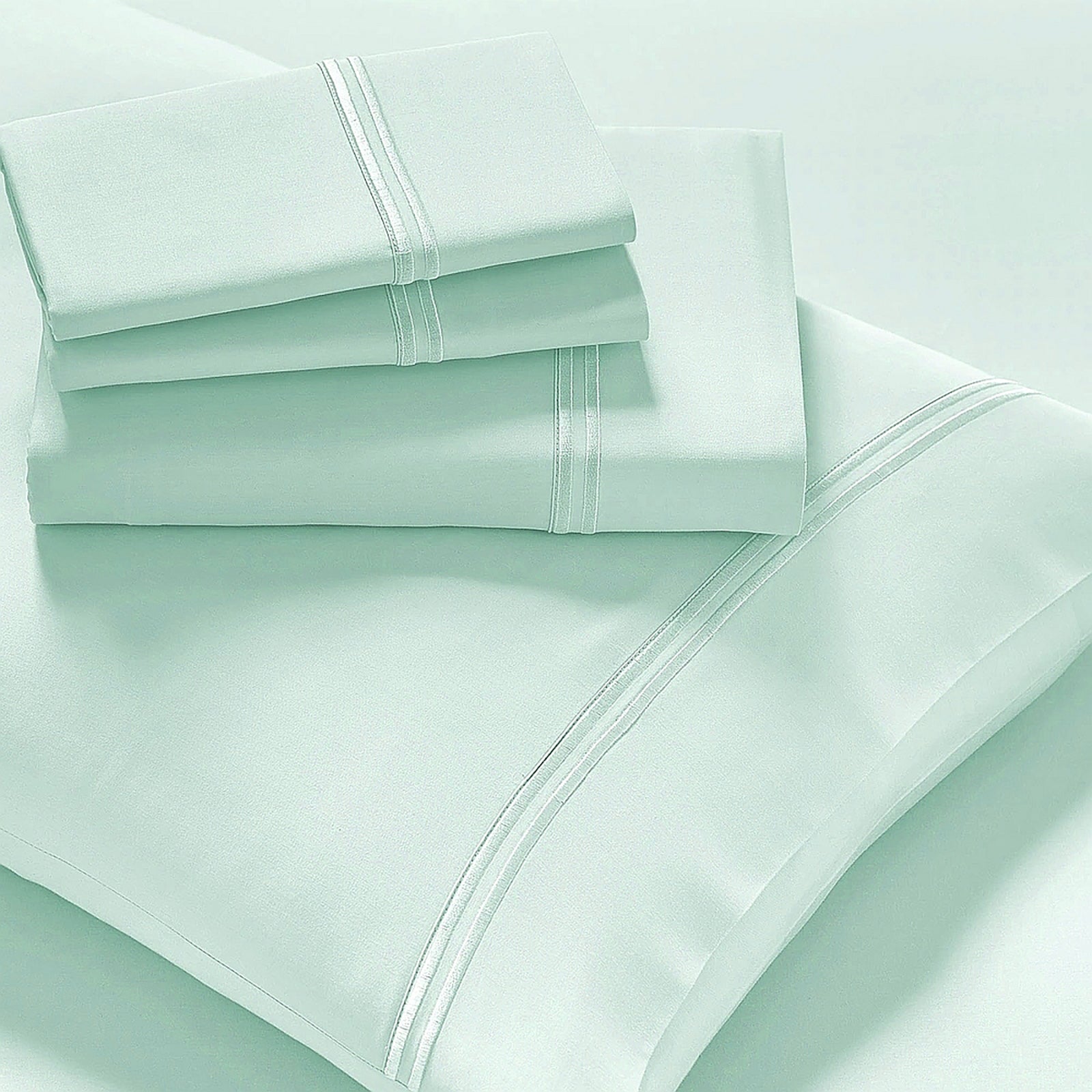 Strada Embroidered 1000 TC Egyptian Cotton Spa Deep Queen Sheet sets