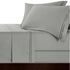 Strada Embroidered 1000 TC Egyptian Cotton Silver Charcoal Super King Sheet sets