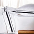 Cloud 1000 TC Egyptian Cotton White Charcoal Deep King Sheet sets