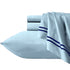 Strada Embroidered 1000 TC Egyptian Cotton Sky Navy European Pillowcase