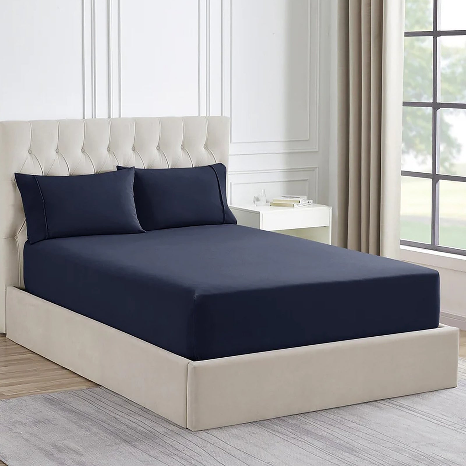 1500 Thread count Premium Cotton Blend Indigo King Combo Set
