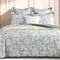 Sigma Charcoal Jacquard Queen Quilt Cover Set