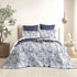 Delos Quilted Reversible Queen/King Coverlet Set