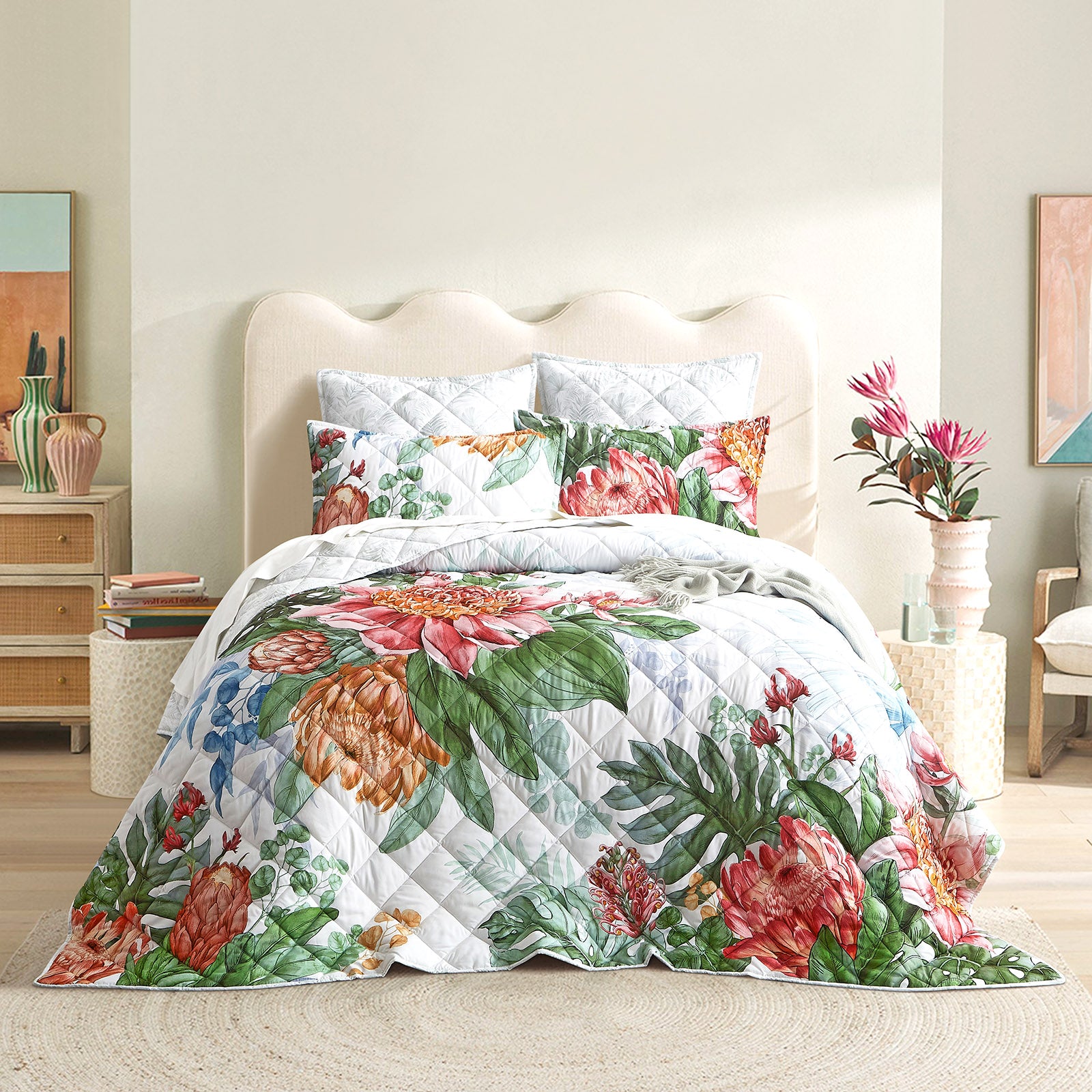 Florence Quilted Reversible European Pillowcase