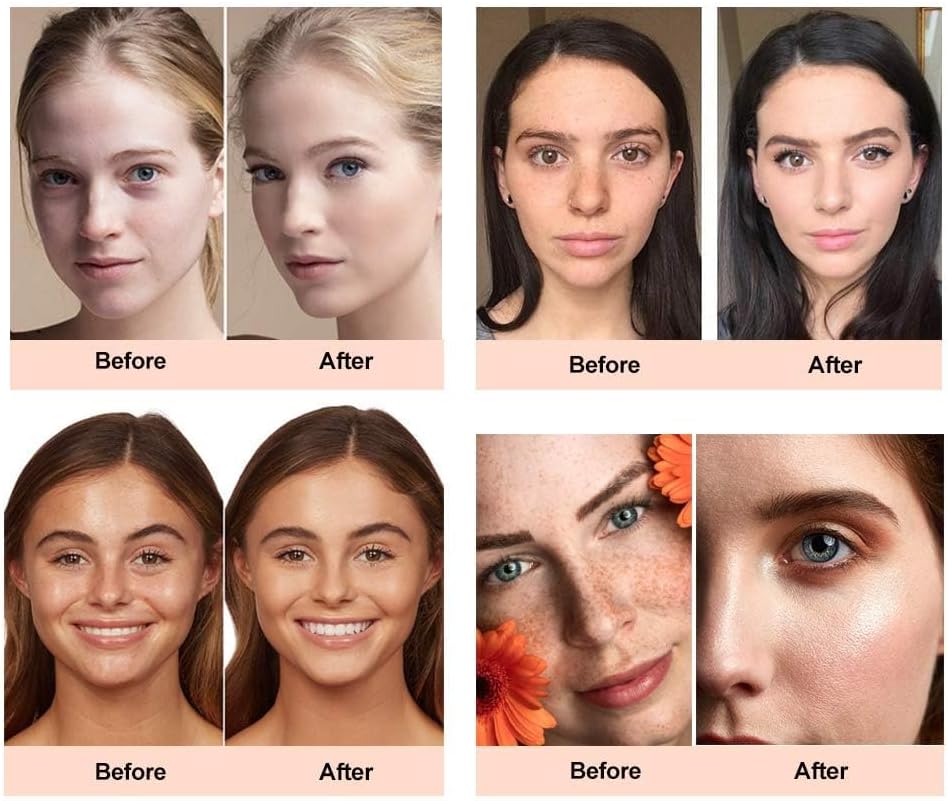 ReviGLam  Colour Changing Liquid Foundation Hides Wrinkles & Lines, BB Cream Makeup Base Concealer Cover Moisturizing Fluid for all Skin Tone SPF15, Pack of 2