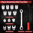 15PCS Serpentine Belt Tool Kit Tensioner Pulley Alignment Wrench Crow Socket