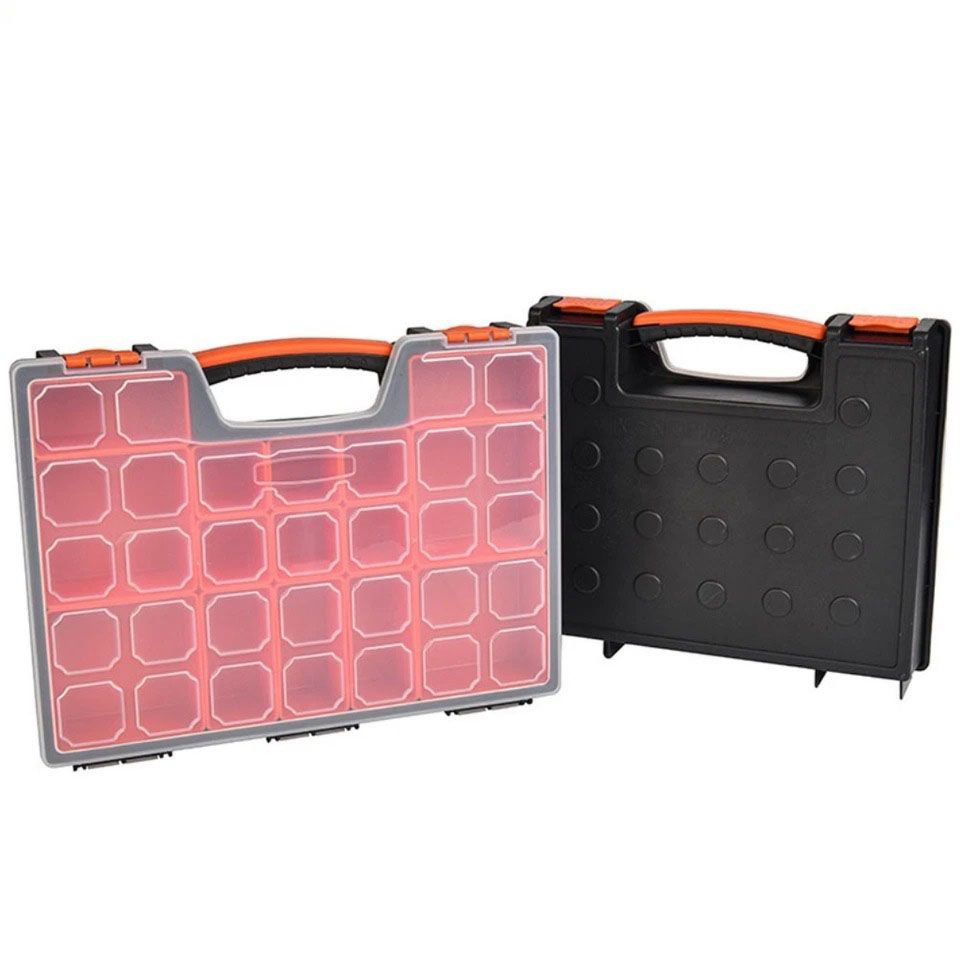 15 Compartments Storage Organizer Tool Box Plastic Bin Screw Case