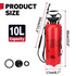 10L Garden Greens Pressure Sprayer Multi-Purpose Pressure Sprayer Farm Pesticide