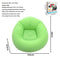 Inflatable Lazy Chair Portable Foldable Sofa Single Person Lazy Sofa Indoor - Green - Size 01
