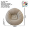 Inflatable Lazy Chair Portable Foldable Sofa Single Person Lazy Sofa Indoor - Khaki - Size 01