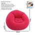 Inflatable Lazy Chair Portable Foldable Sofa Single Person Lazy Sofa Indoor - Purple - Size 01