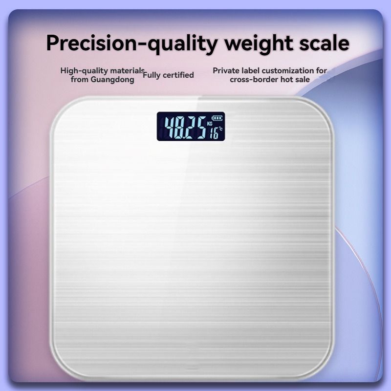 Bathroom Scale Digital Scale Step-On Scale High Precision Scale - Pink - Size 01