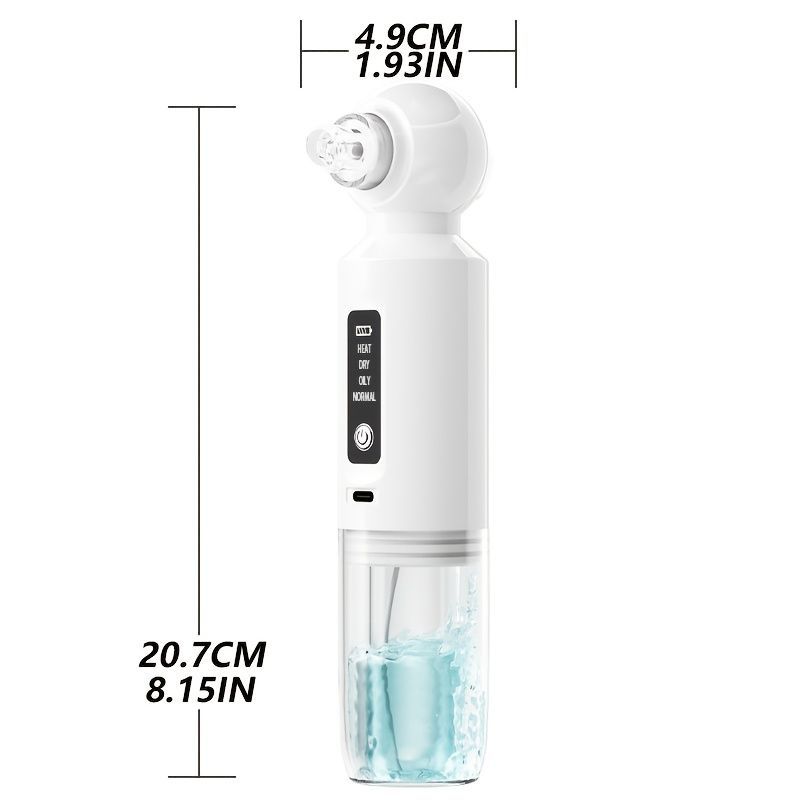 Blackhead Cleaner Vacuum Pore Cleaner Electric Blackhead Remover USB - White - Size 001