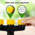 6-Head Garden Spray Nozzle Irrigation Hose Sprinkler Australian Garden Watering - Yellow - Size M