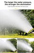 6-Head Garden Spray Nozzle Irrigation Hose Sprinkler Australian Garden Watering - Yellow - Size M