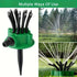 garden sprinkler, 360 degree automatic sprinkler, multi head irrigation tool, lawn watering, garden hose sprinkler, Australian garden, adjustable sprinkler, outdoor watering, garden irrigation - Green - Size M