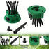 garden sprinkler, 360 degree automatic sprinkler, multi head irrigation tool, lawn watering, garden hose sprinkler, Australian garden, adjustable sprinkler, outdoor watering, garden irrigation - Green - Size M