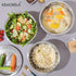 KEMORELA, 4-in-1 kitchen set, stainless steel kitchen tools, Australian kitchen essentials, rice washer, grater, colander, cooking prep tools, kitchen storage, home cooking gadgets, mixing bowl with lid, kitchen space saver, multi-purpose kitchen set - Si