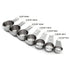 measuring cups, stainless steel measuring cups, kitchen measuring set, baking measuring tools, food grade measuring cups, measuring cup set, kitchen utensils, baking accessories, cooking tools, Australian kitchen - Silver - Size 7pcs