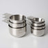 measuring cups, stainless steel measuring cups, kitchen measuring set, baking measuring tools, food grade measuring cups, measuring cup set, kitchen utensils, baking accessories, cooking tools, Australian kitchen - Silver - Size 7pcs