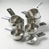 measuring cups, stainless steel measuring cups, kitchen measuring set, baking measuring tools, food grade measuring cups, measuring cup set, kitchen utensils, baking accessories, cooking tools, Australian kitchen - Silver - Size 7pcs