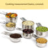 measuring cups, stainless steel measuring cups, kitchen measuring set, baking measuring tools, food grade measuring cups, measuring cup set, kitchen utensils, baking accessories, cooking tools, Australian kitchen - Silver - Size 7pcs
