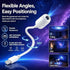 24Films 2-in-1 Galaxy Projector Night Light 5D Holographic Night Light Projector USB Plug Star Projector 360° Adjustable Mini Ocean Projector for Bedroom Ceiling Wall - Multi - Size 24 Films