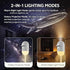 24Films 2-in-1 Galaxy Projector Night Light 5D Holographic Night Light Projector USB Plug Star Projector 360° Adjustable Mini Ocean Projector for Bedroom Ceiling Wall - Multi - Size 24 Films