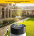 solar lawn lights, stainless steel outdoor lights, 3-LED garden lights, waterproof outdoor lights, modern outdoor lighting, cylindrical solar lights, Australian outdoor lights - Silver - toned warm light - Size 2PCS